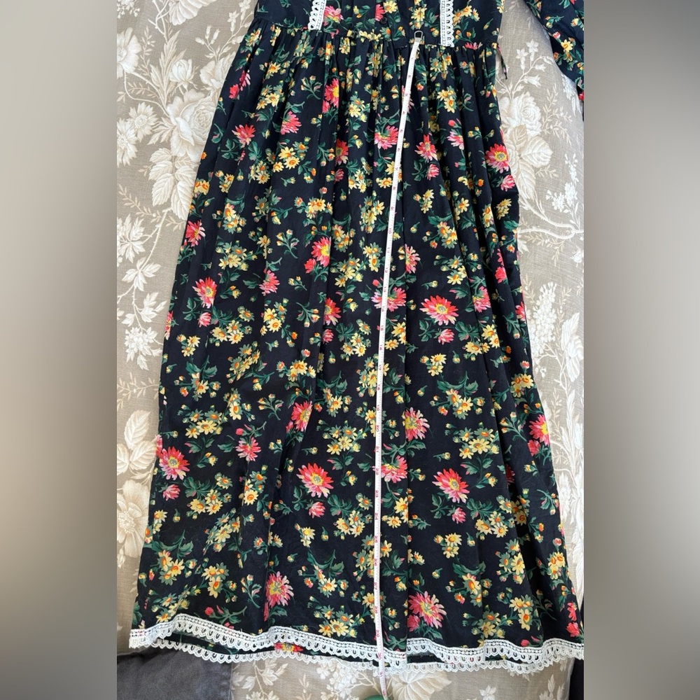 Batsheva x Laura Ashley black floral print dress - Picture 10 of 10
